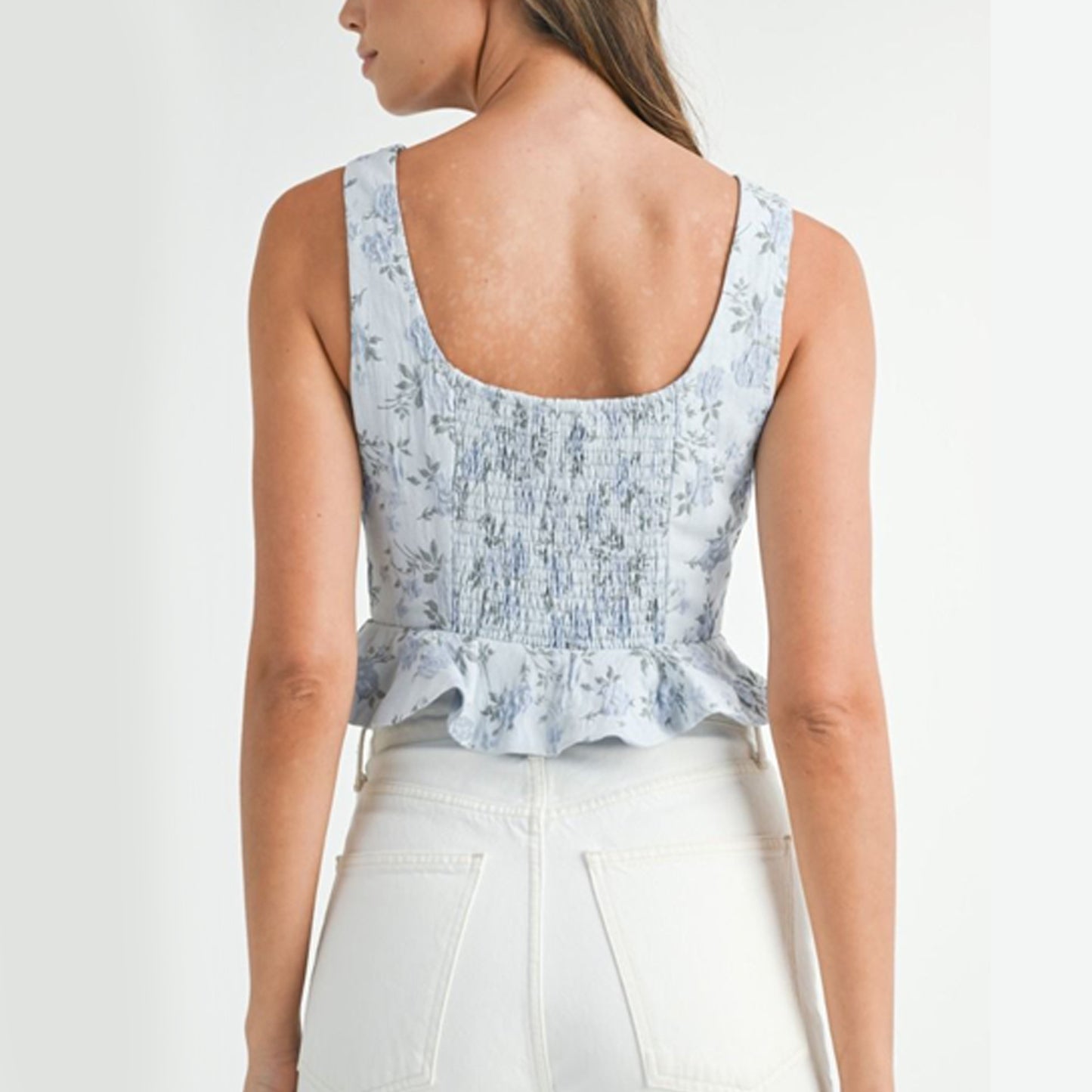 Blue Bloom Top