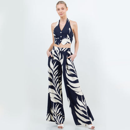 Blue Palm Set