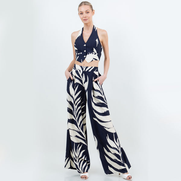 Blue Palm Set